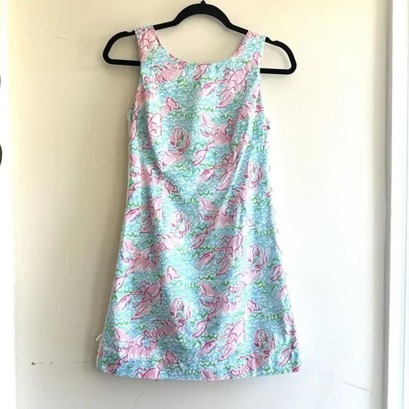 Lilly Pulitzer Pink and Blue Mini Dress - Picture 3 of 12